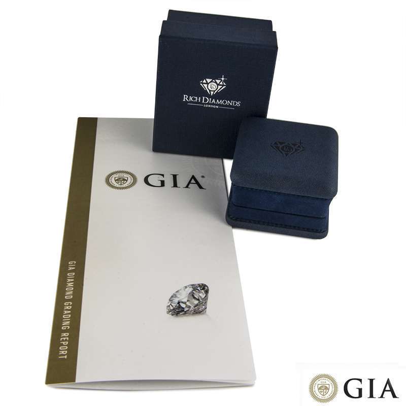 18k White Gold Asscher Cut Diamond Ring 1.58ct G/VS1